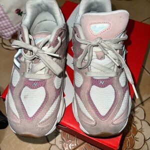 Pink and White Sneakers